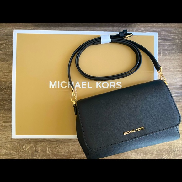 MICHAEL KORS Medium Saffiano Leather Convertible Crossbody Bag